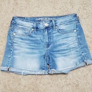 AEO Denim midi shorts